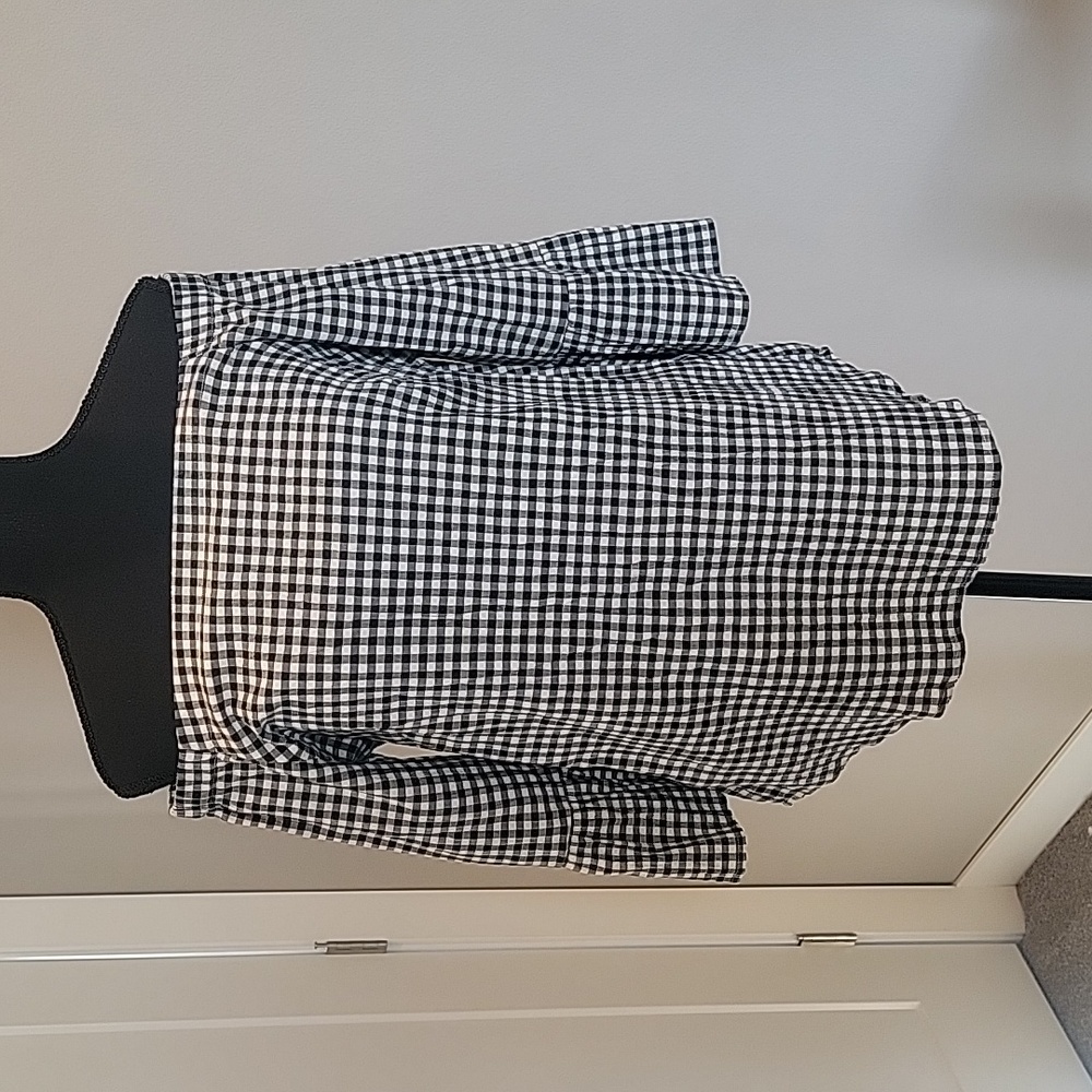 White House Black Market gingham top, small